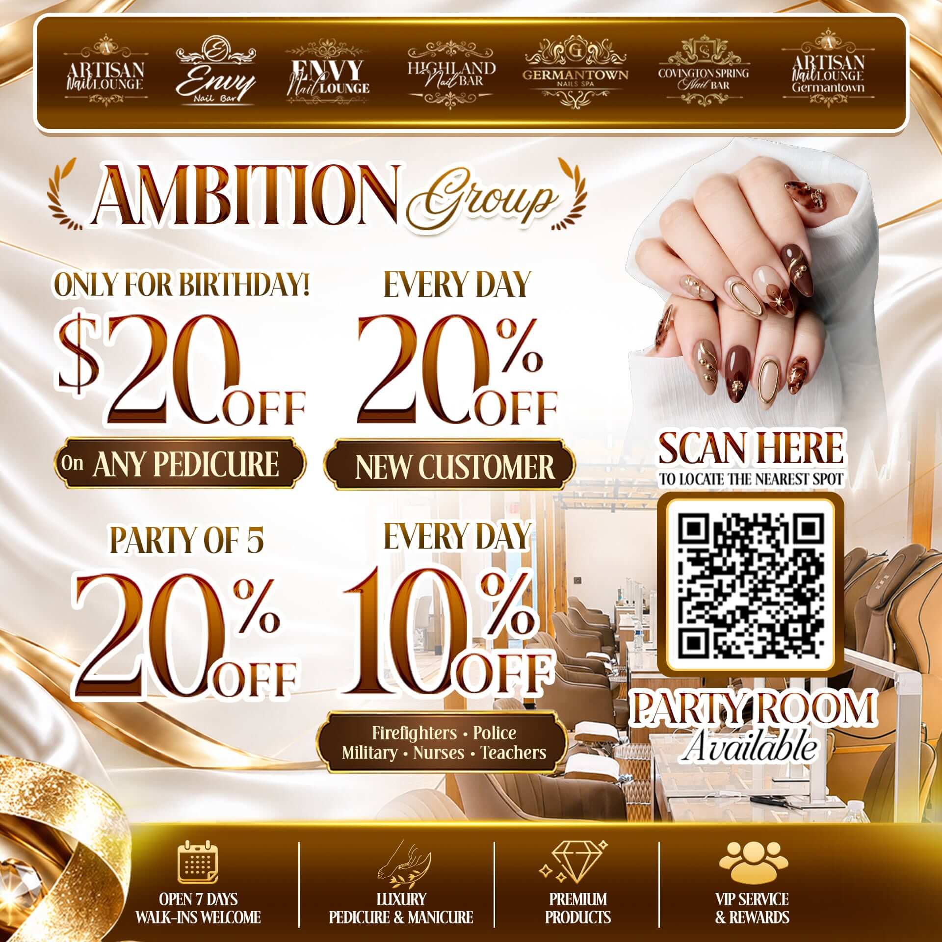 🌟 Artisan Nail & Head Spa Germantown - Promotions 🌟